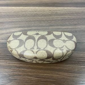 Coach Signature Logo Hardshell Glasses Case